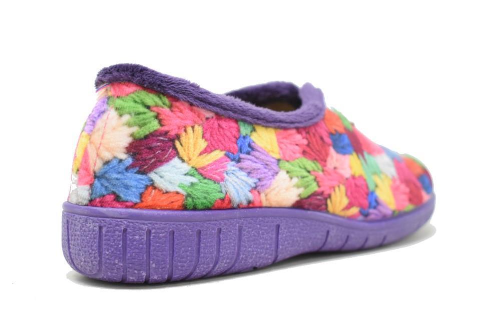 Zapatillas de casa Calusa 953 en morado para mujer