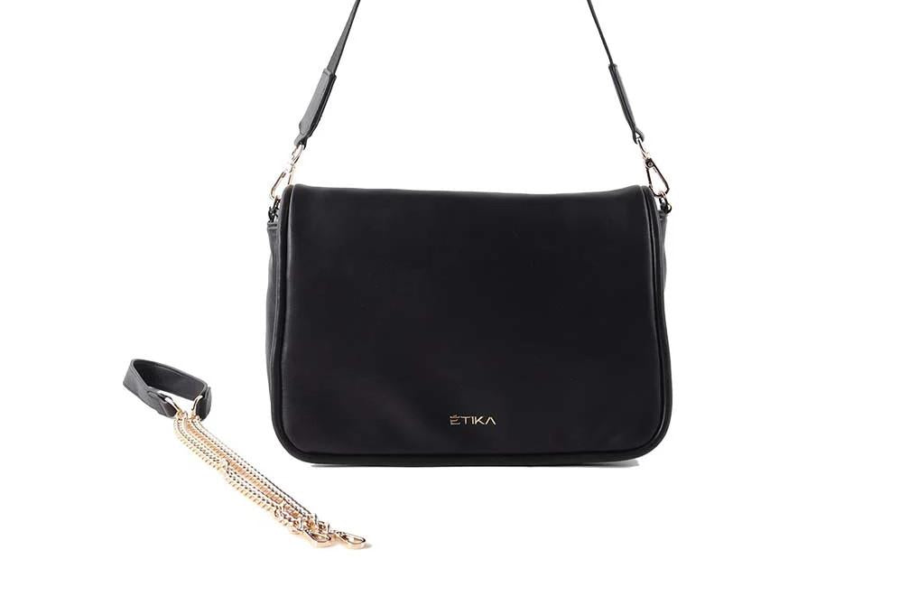 Bandolera ETIKA Grace B30123 para mujer de color negro