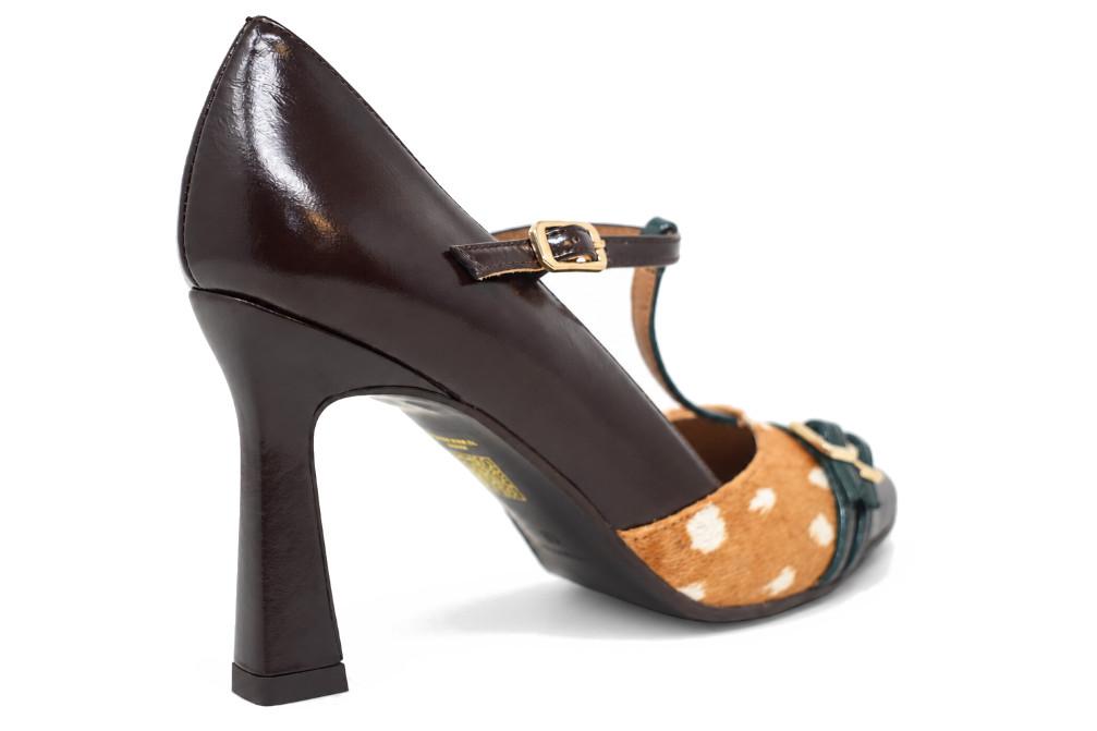 Zapatos de fiesta Joni 31060 marrón de tacón alto para mujer