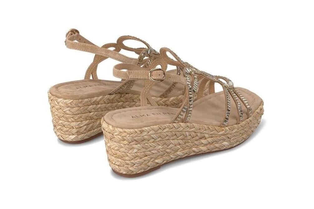 Sandalias con cuña Alma en pena V2551454 en beige