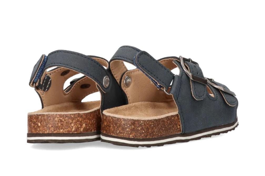 Sandalias planas Etika CREIRO para niño en azul marino