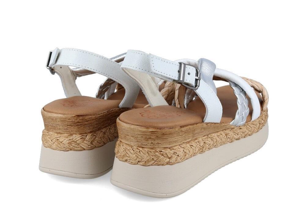 Sandalias con cuña Porronet Flavia 3033 en blanco
