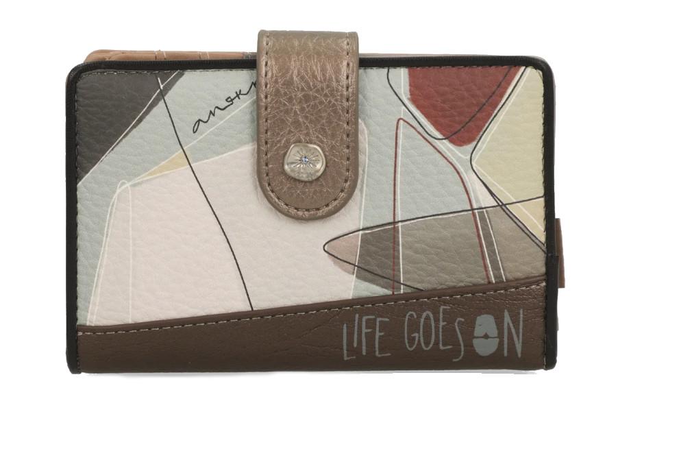 Billetero rígido mujer Anekke Sophia 42809-902 RFID con cremallera y lengüeta – compacto y seguro