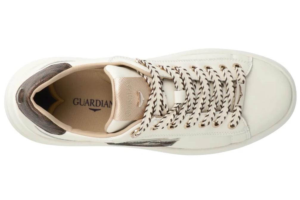 Zapatillas deportivas con plataforma Guardiani Aeris Logo GL62513A en blanco de mujer
