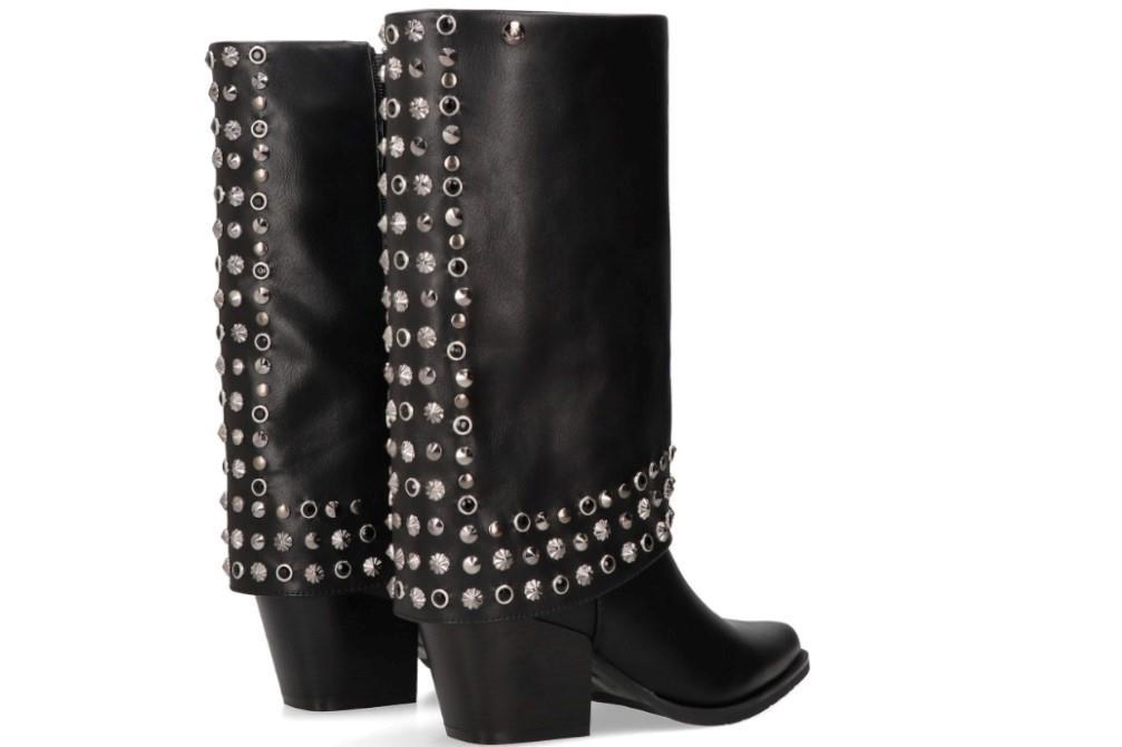 Botas altas cowboy Isteria 24213 en negro para mujer