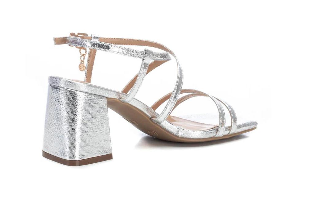 Sandalia de tacón XTI 142351 Plata para mujer