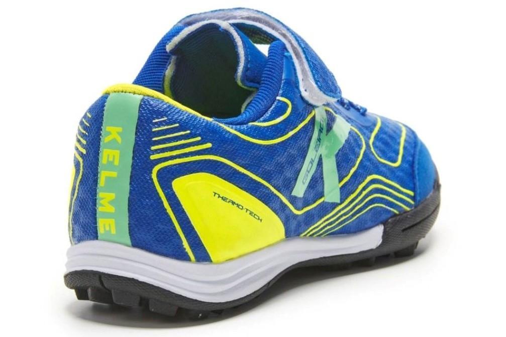 Zapatillas de fútbol sala Kelme Goleiro Elastic Turf 52168 en royal para niños