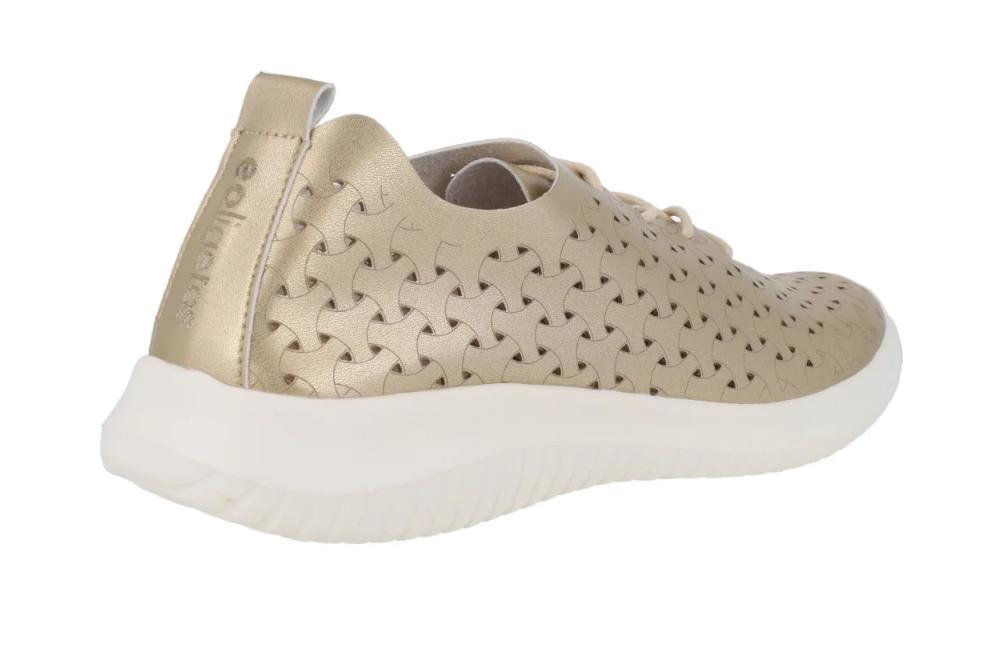 Zapatillas deportivas ultraligeras Eoligeros Liberte oro para mujer