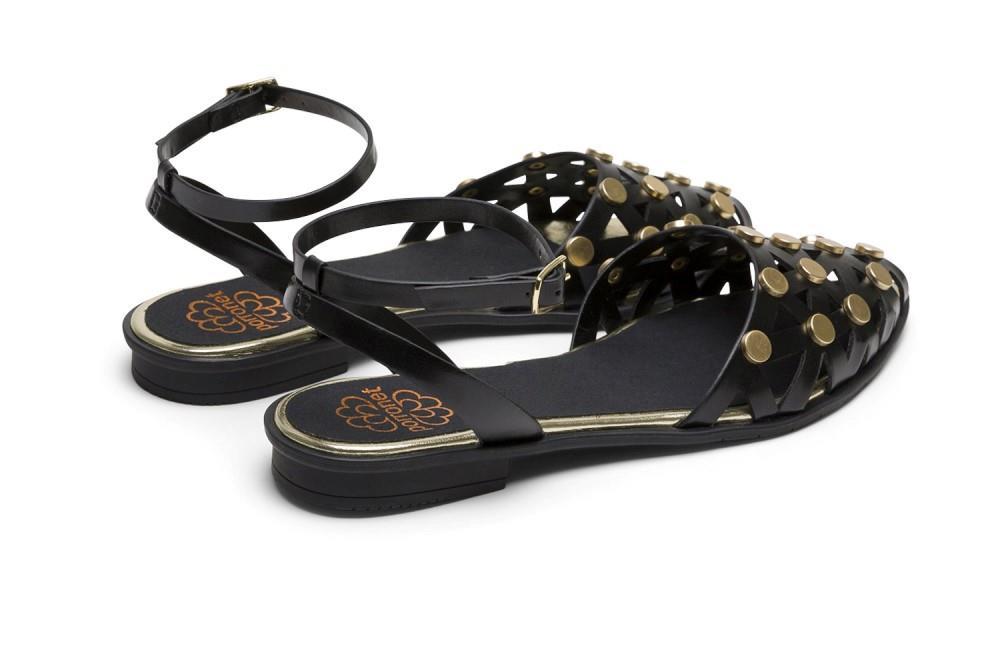 Bailarinas con tachuelas Porronet Rita 7091 en negro para mujer
