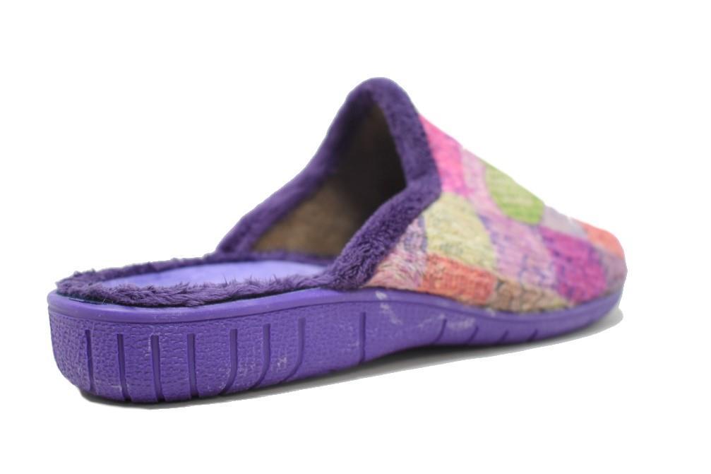 Zapatillas de casa Calusa 945 en corazones para mujer morado