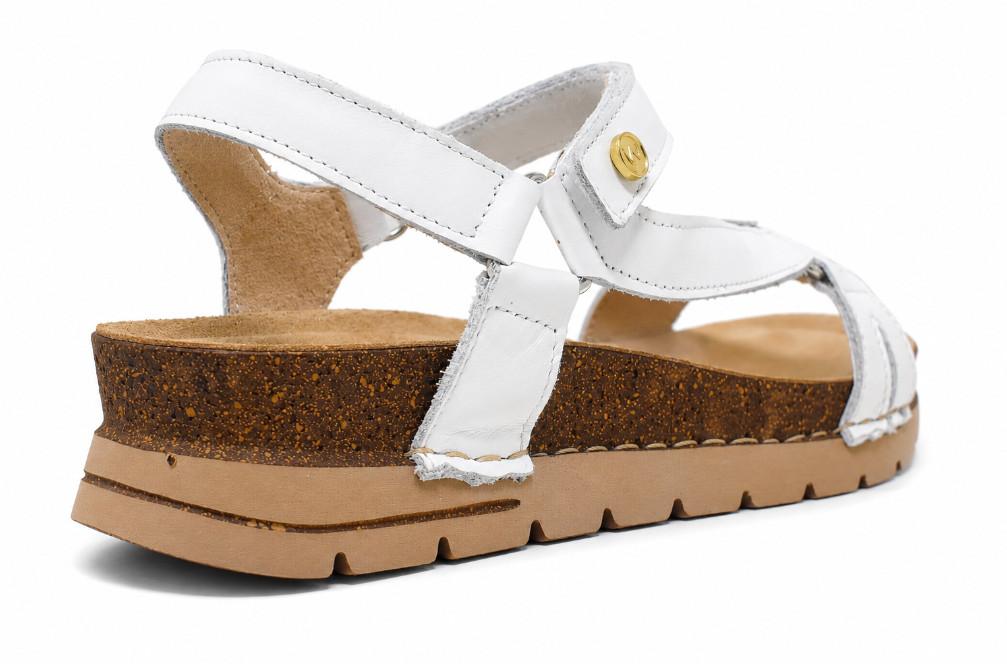 Sandalias mujer Walk & Fly Almada 51120 blanco | Sandalias de piel cómodas y ligeras