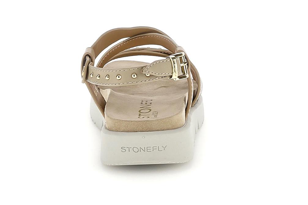 Sandalias planas Stonefly 223871 Riva 15 en marrón para mujer