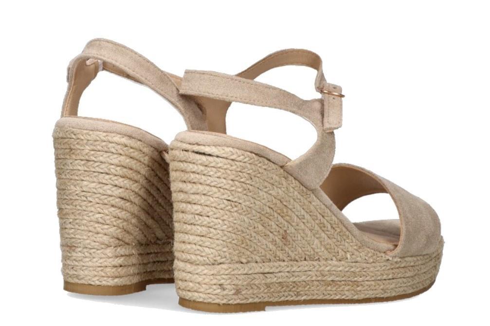 Alpargatas con cuña Etika 20013 en beige para mujer