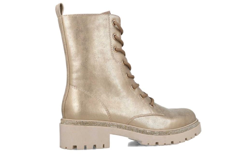 Botines militares XTI AKNA 026105 en oro para mujer