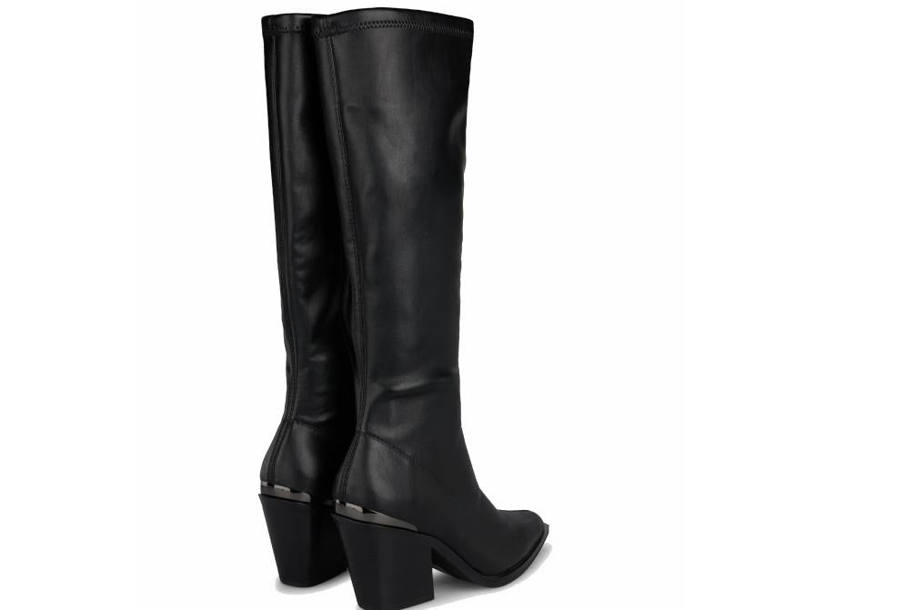 Botas altas Alma en Pena I2652611C negras con tacón metalizado