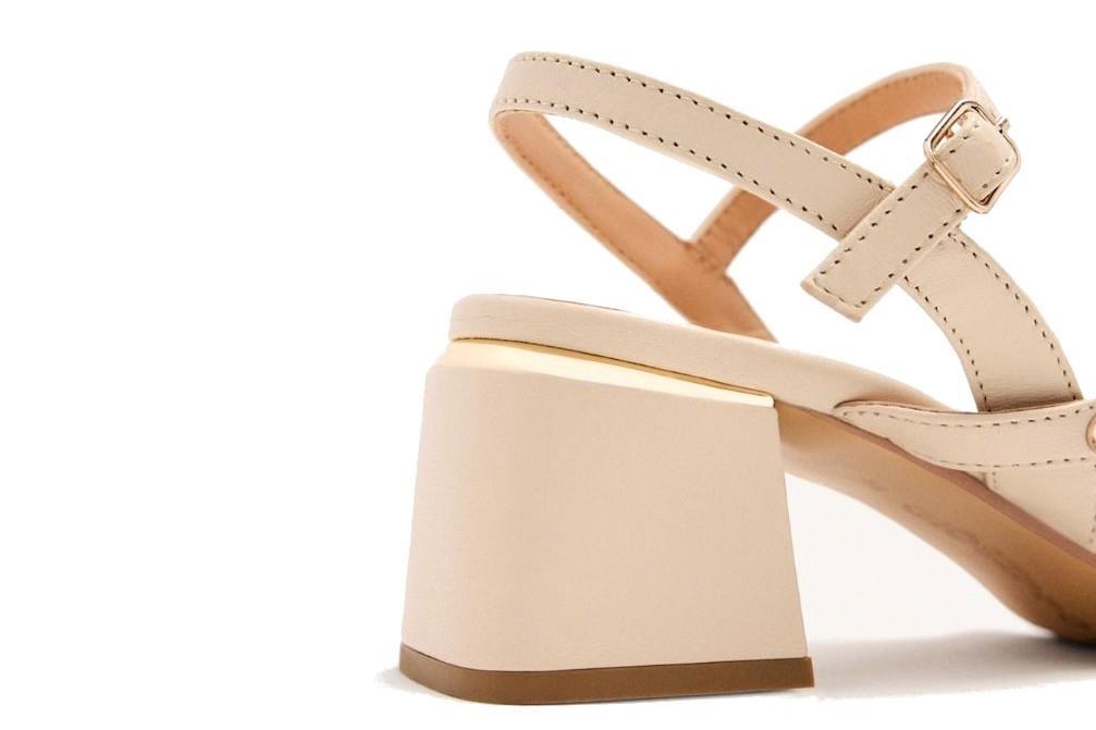 Sandalias con tacón Gioseppo ABINGTON en beige para mujer