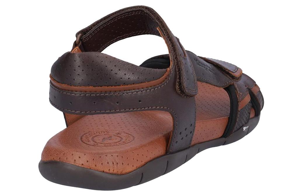 Sandalias Hombre Kangaroos 1001-8 Marrón de Piel – Comodidad y Estilo para el Día a Día