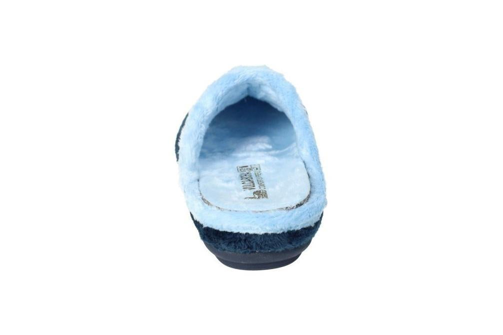 Zapatillas de casa destalonadas Vulca-bicha 4311 en color azul marino