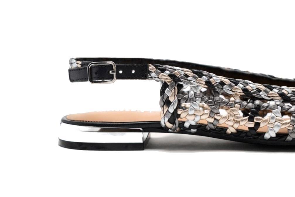 Bailarinas trenzadas Gioseppo COLBY 75464 en negro para mujer