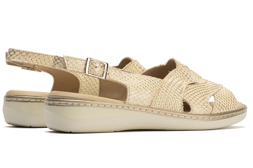 Sandalias cómodas Pitillos 10301 en oro para mujer