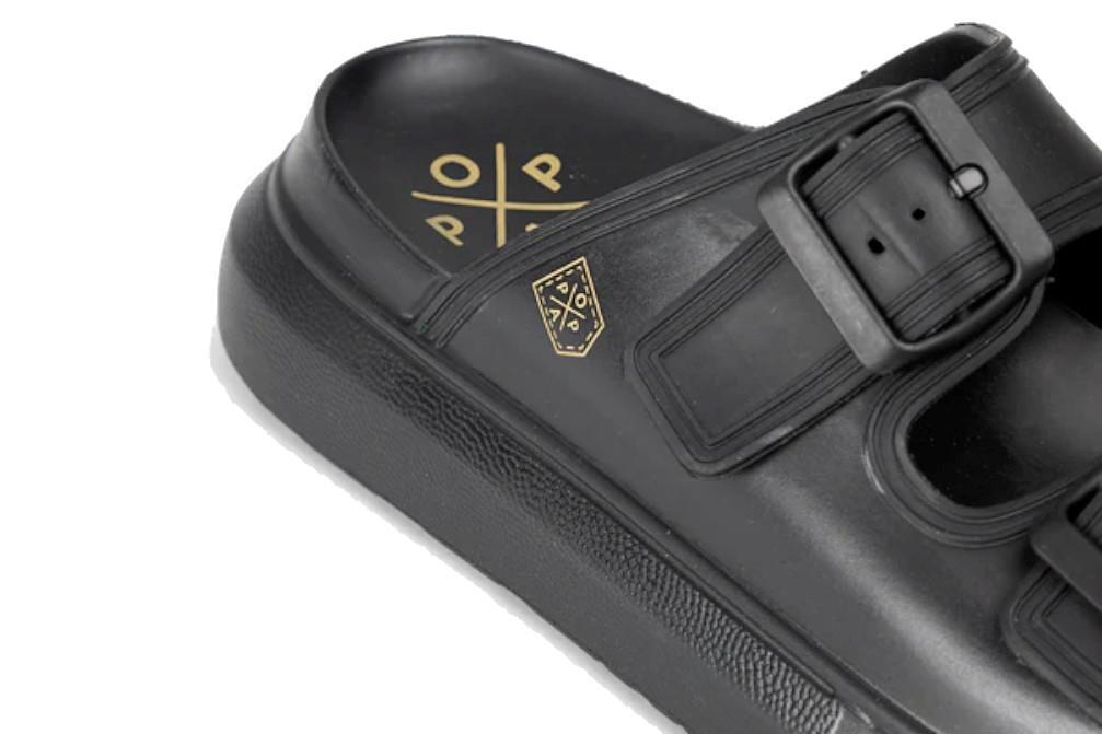 Chanclas Popa Beach en negro para mujer