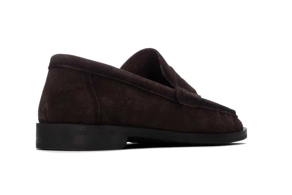 Mocasines planos de Serraje Carmela 164389 Marrón Chocolate Mujer