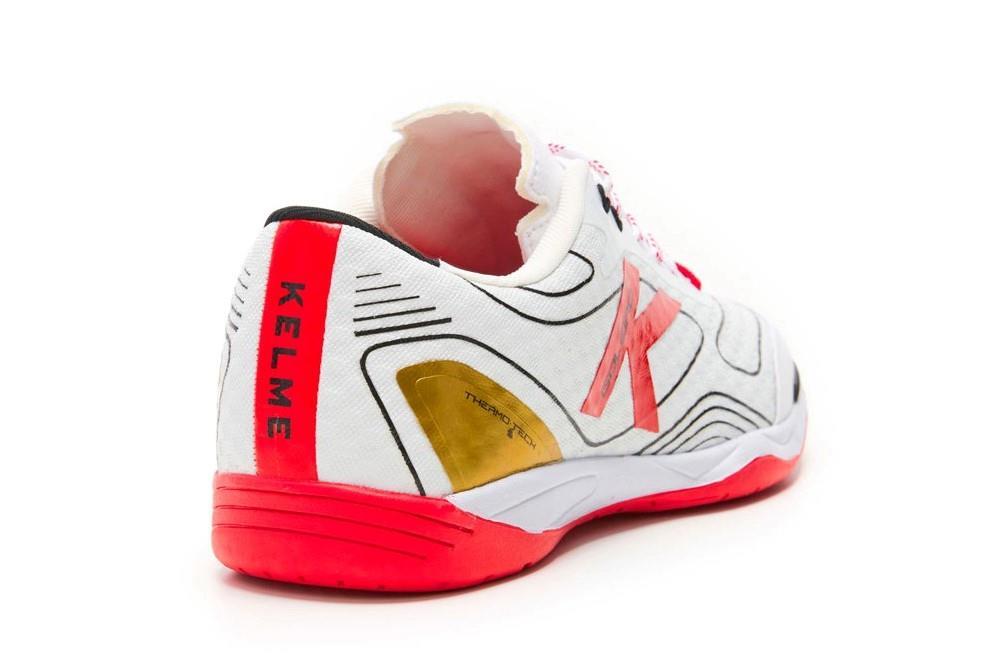 Zapatilla de Fútbol Sala Kelme Goleiro 55165 en color Blanco y Rojo para hombre