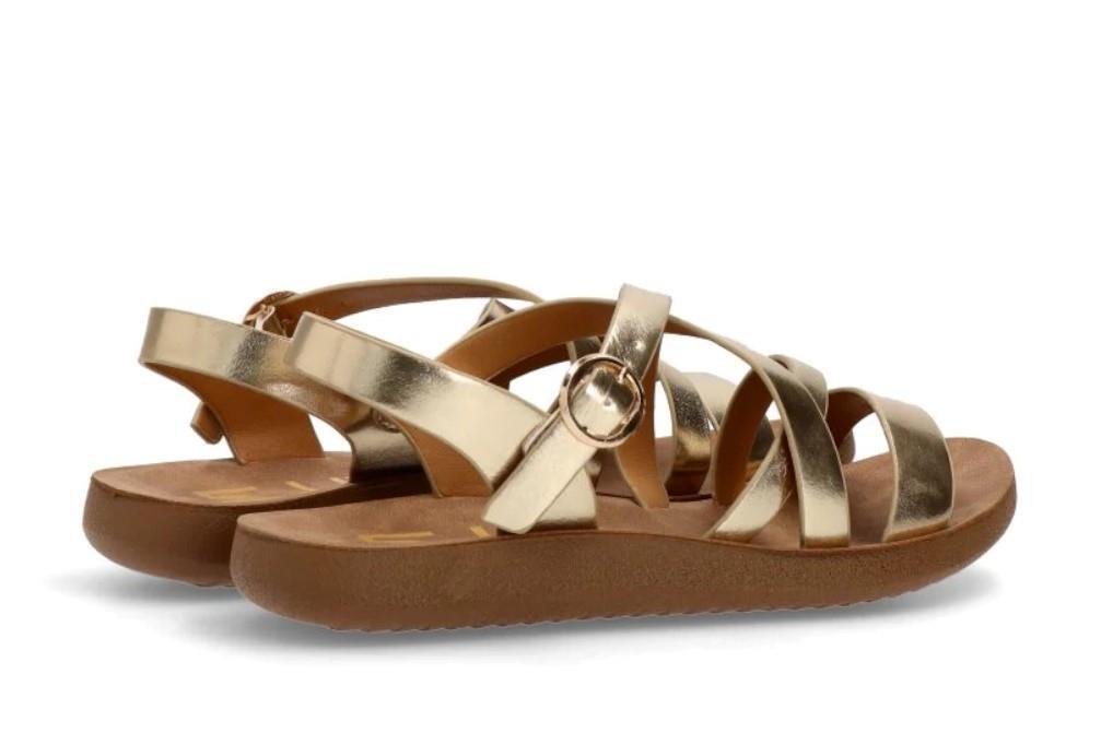 Sandalias planas ARMONY 10129 DERAWAN 02 en oro