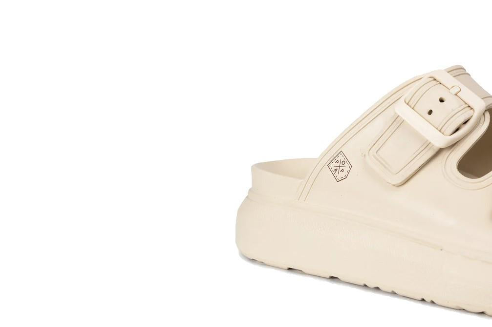 Chanclas Popa Beach en beige para mujer