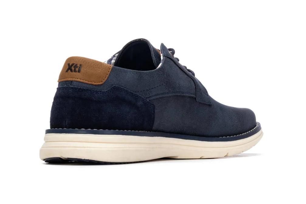 Zapato con cordones blucher para hombre XTI 145770 en azul marino Casual Elegante