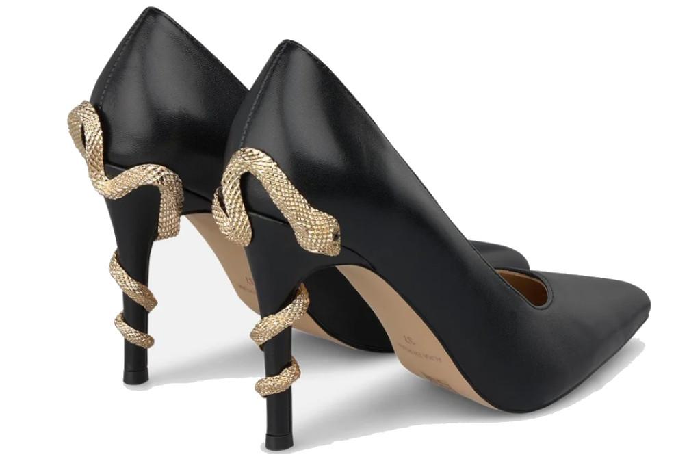 Zapato de fiesta con tacón alto Alma en Pena I260258C de Piel con Serpiente Mujer
