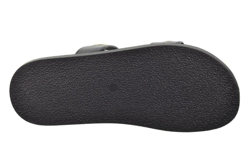 Sandalias planas bio Isteria 25057 en negro para mujer