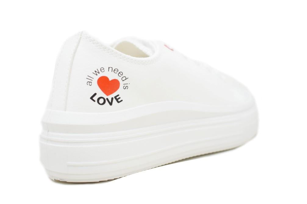 Zapatillas de lona Maraval W0350 en color blanco para mujer