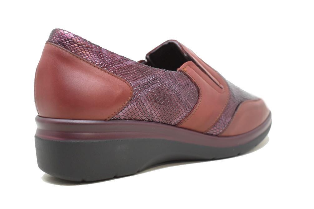 Mocasines cómodos 10723 Pitillos 10723 en burdeos