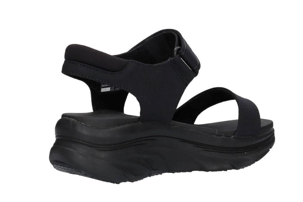 Sandalias Skechers D'LUX WALKER NEW BLOCK en negro para mujer