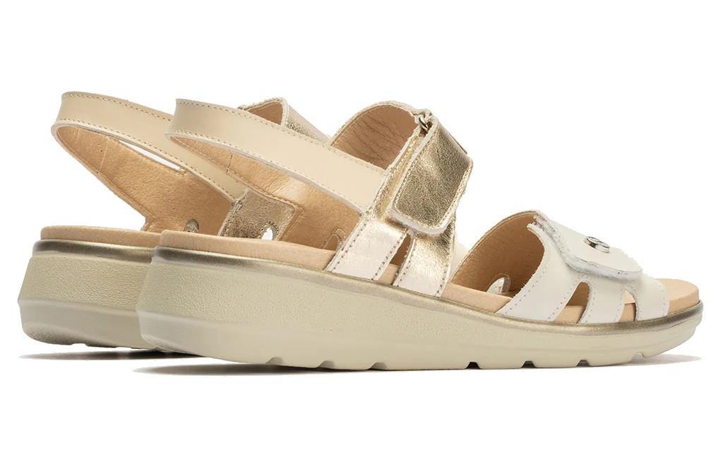 Sandalias cómodas Pitillos 20113 en beige para mujer