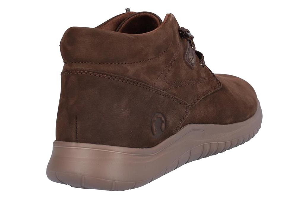 Botines Coronel Tapiocca T536-48 de nobuck marrón con cordones elásticos para hombre