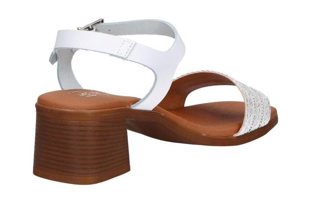 Sandalias de tacón Oh! my Sandals 5612 en blanco para mujer