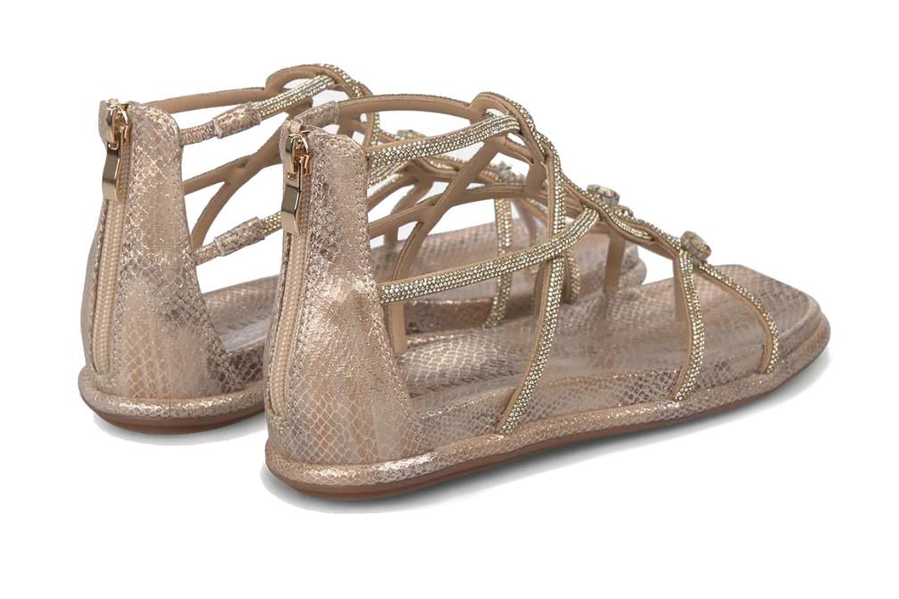 Sandalias Romanas Planas Alma en Pena V2651501 con Talón Cubierto