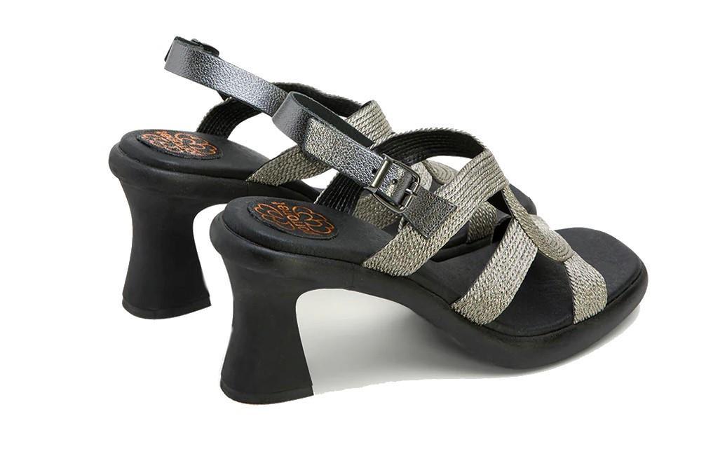 Sandalias de tacón Porronet Lada 3072 en plomo