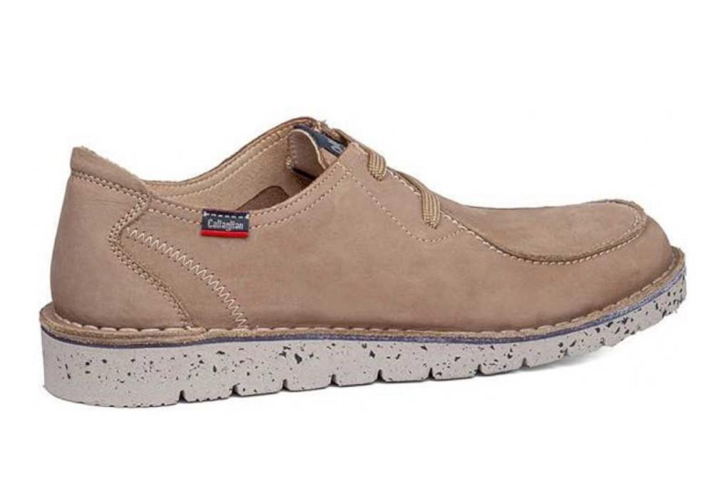 Zapatos deportivos Callaghan Polaris 58101 beige para Hombre con Cordones y Plantilla Extraíble