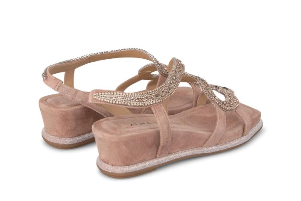 Sandalias con cuña Alma en Pena V240736 en rosa