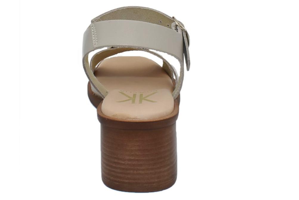 Sandalias de Tacón Cokketa 441 beige Mujer | Piel, Plantilla Gel y Máximo Confort