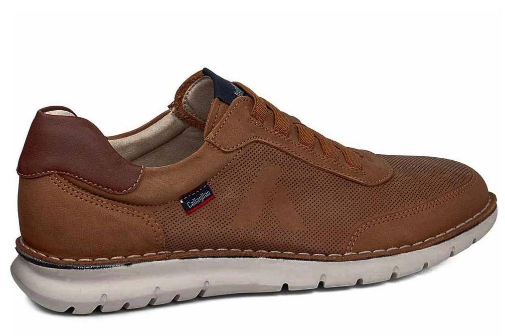 Zapatos Deportivos Callaghan Awat-V 47116 Marrón para Hombre de Piel con Plantilla Extraíble