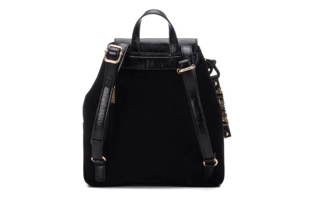 Mochila de mujer Carmela 186251 negra con detalles animal print