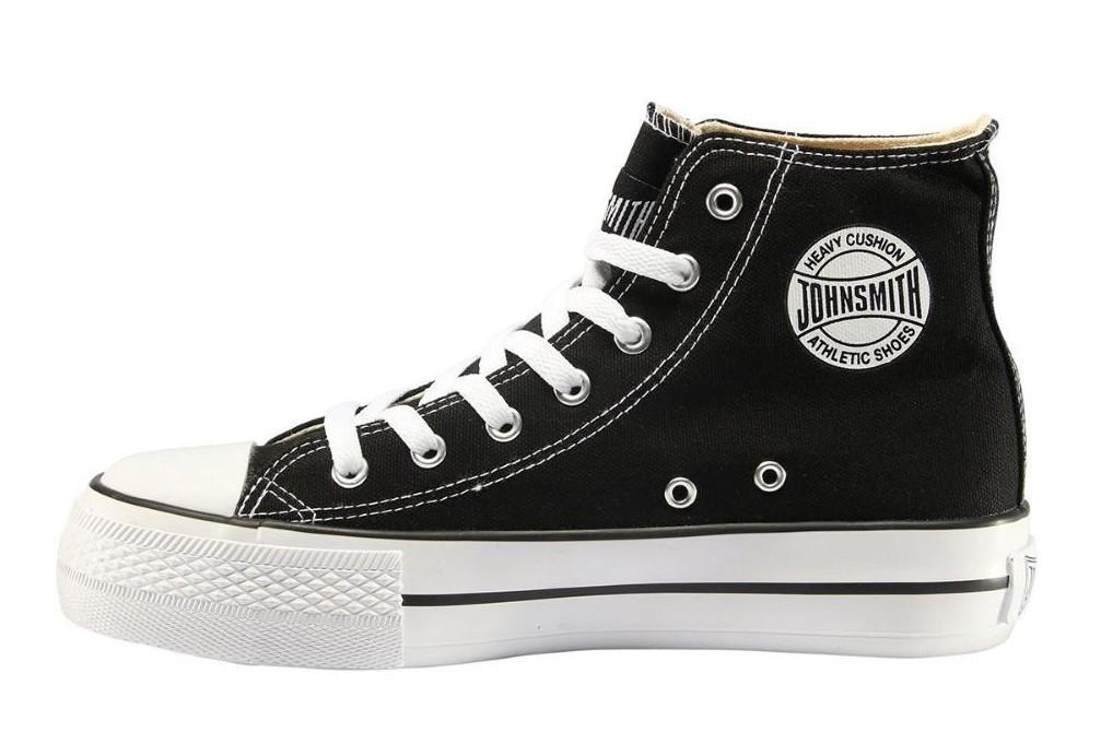 Zapatillas lona John Smith Libel high 25V en negro para mujer