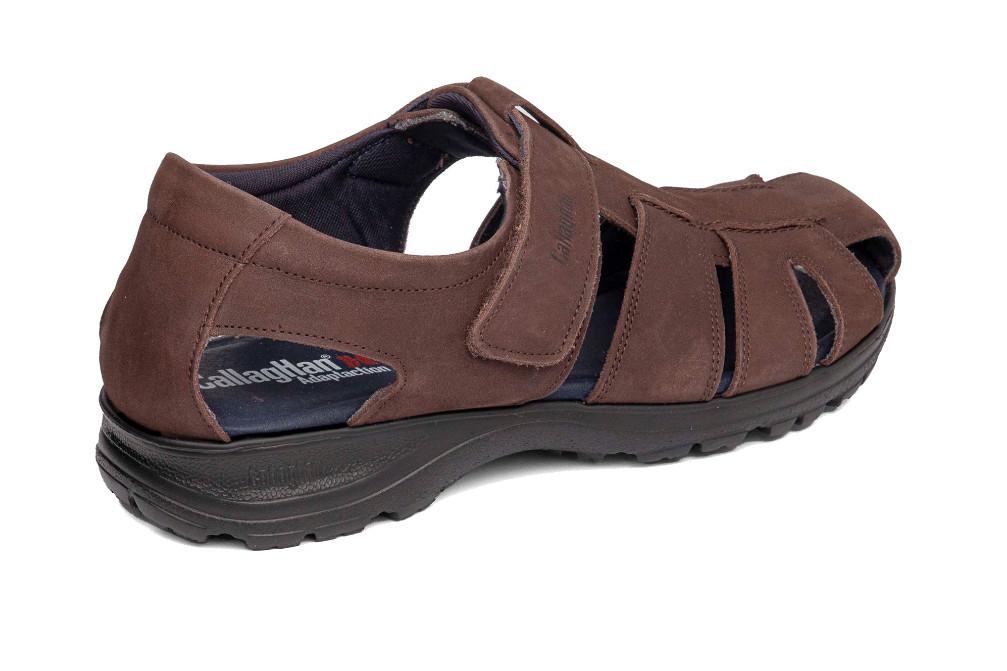 Sandalias de hombre de piel Callaghan 86101 Sinatra con tecnología Adaptaction Marrón