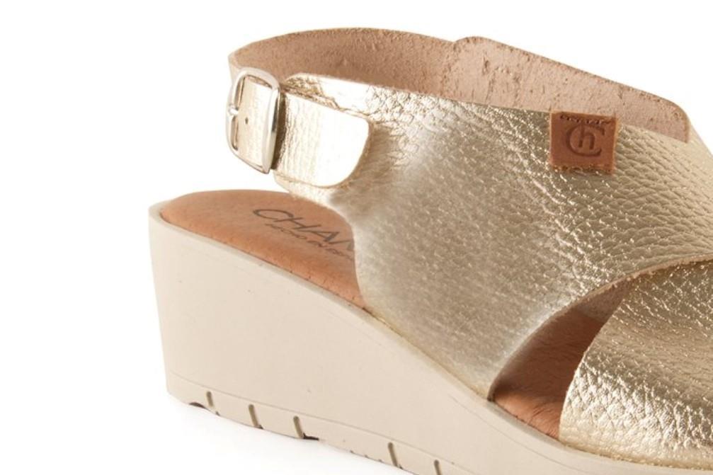 Sandalias Chamby 898 en platino para mujer
