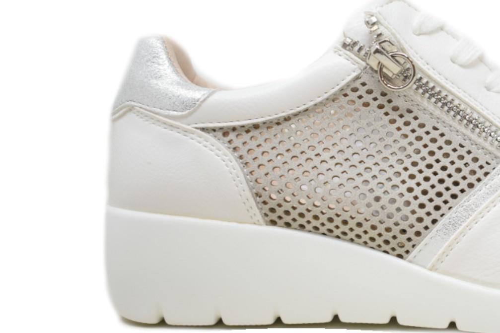Zapatillas deportivas con cuña Maraval W0427 de color plata