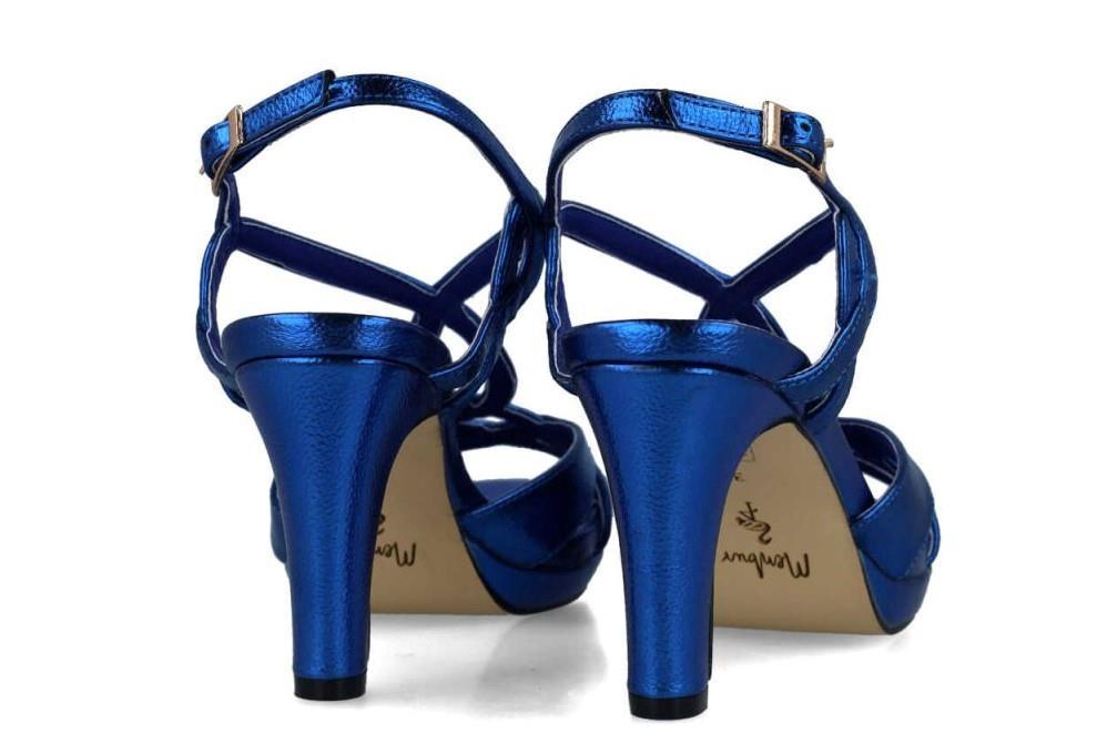Sandalias de tacón Menbur ABUNDANTIA 24264 en azul marino para mujer